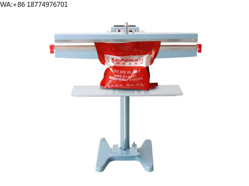 

Ручной педальный запайщик пакетов с импульсным нагревом, длина запайки 1000 мм, для пластиковых пакетов и пленок