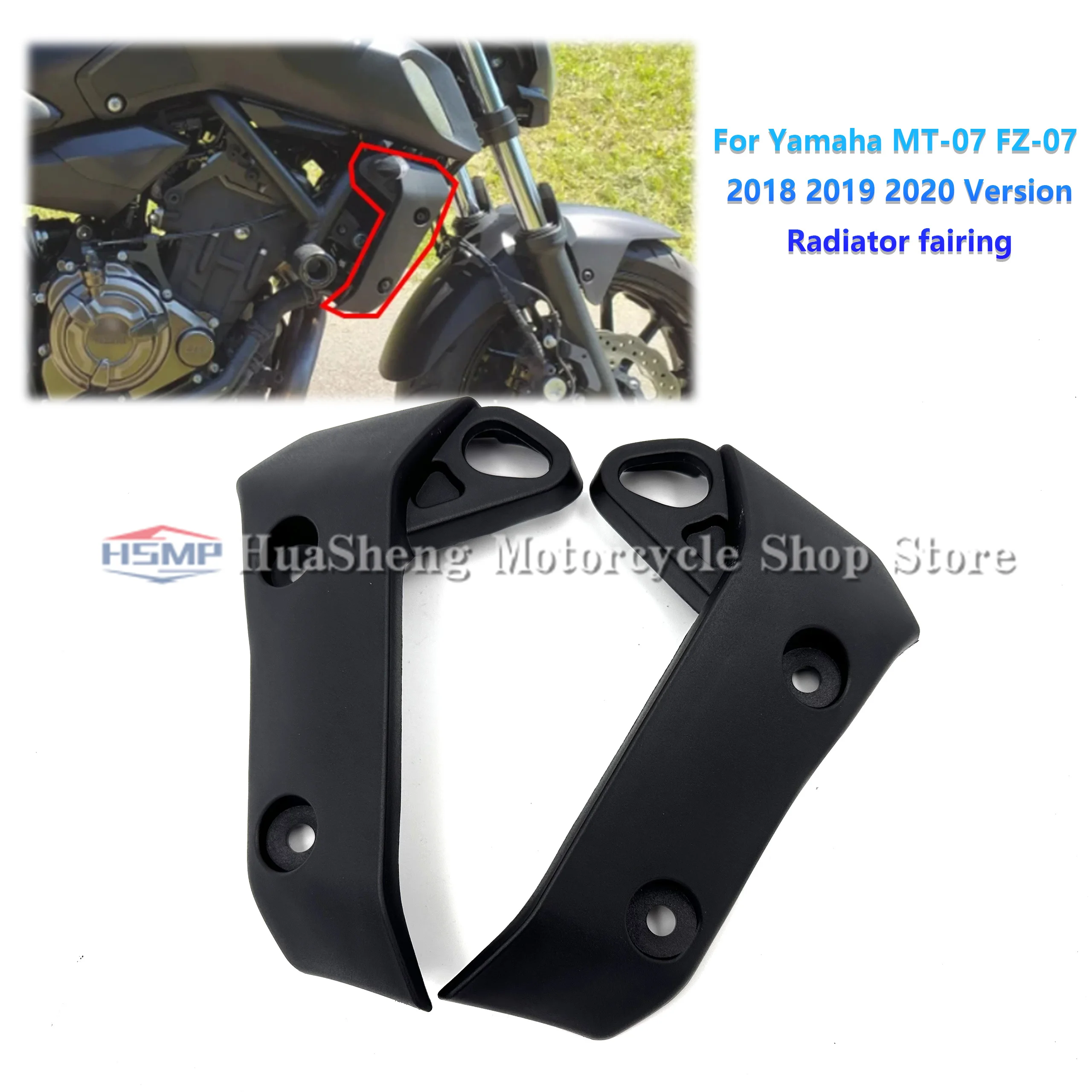 

Suitable for Yamaha Yamaha MT07 FZ07（2018-2020）water tank side panel radiator fairing accessories