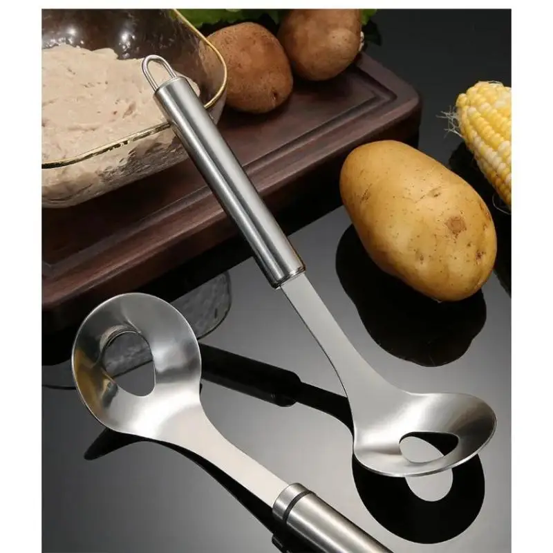 Meatball Maker Spoon Meat Baller with Elliptical Leakage Hole Stainless Steel Meat Ball Mold Kitchen Gadget Meat Tools Non-Stick