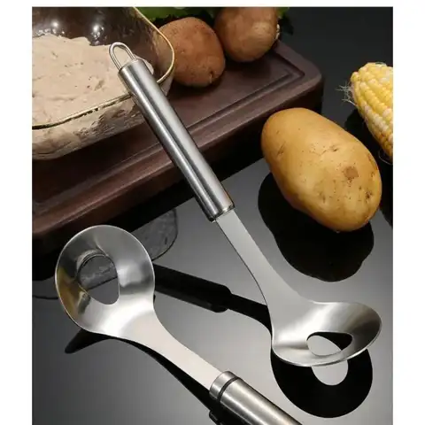 Meatball Maker Spoon Meat Baller with Elliptical Leakage Hole Stainless Steel Meat Ball Mold Kitchen Gadget Meat Tools Non-Stick