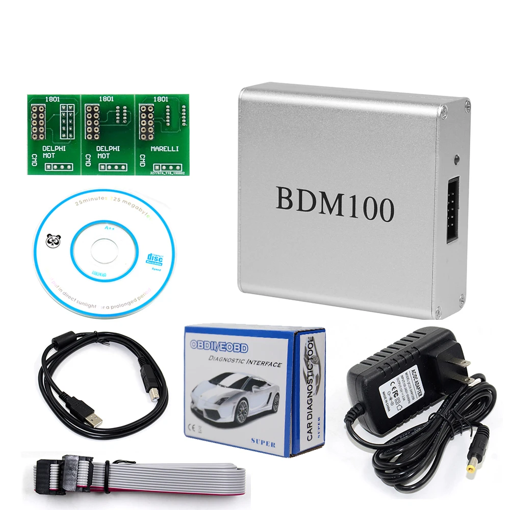 BDM100 V1255 Professional ECU Flasher Chip Tuning Programmer Interface BDM 100 ECU Flasher Code Reader OBDII Diagnostic Tool