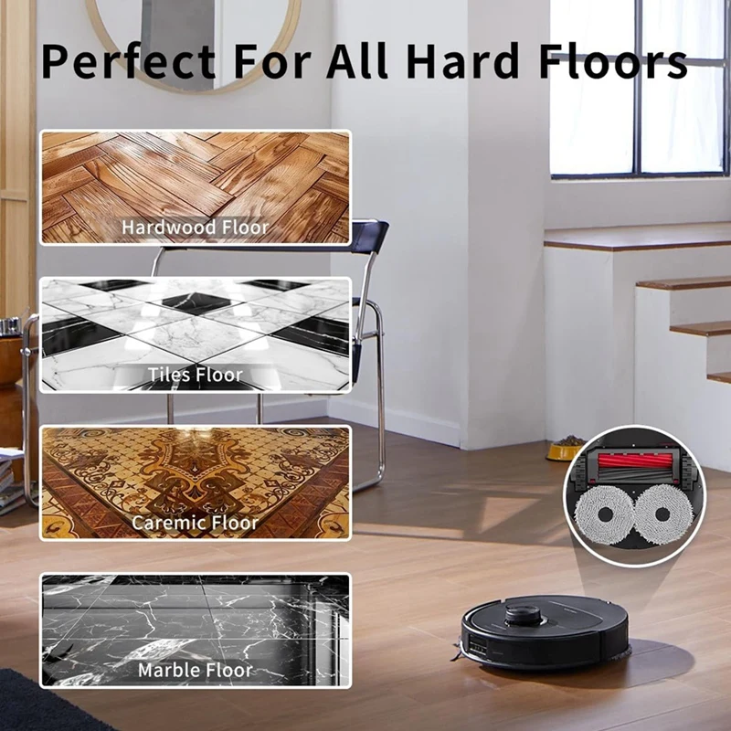 وسادة قماش ممسحة من الألياف الدقيقة A98G لـ Roborock Q Revo/Qrevo Maxv/Qrevo S/Qrevo Pro Robot Vacuum، أجزاء قماش تنظيف قابلة للغسل