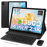DOOGEE Tab E3 Max Tablet PC Android 15 Gemini AI Quad Speakers 14'' 2.1K Display 32GB(8+24) 256GB 13500mAh Large Battery Pad