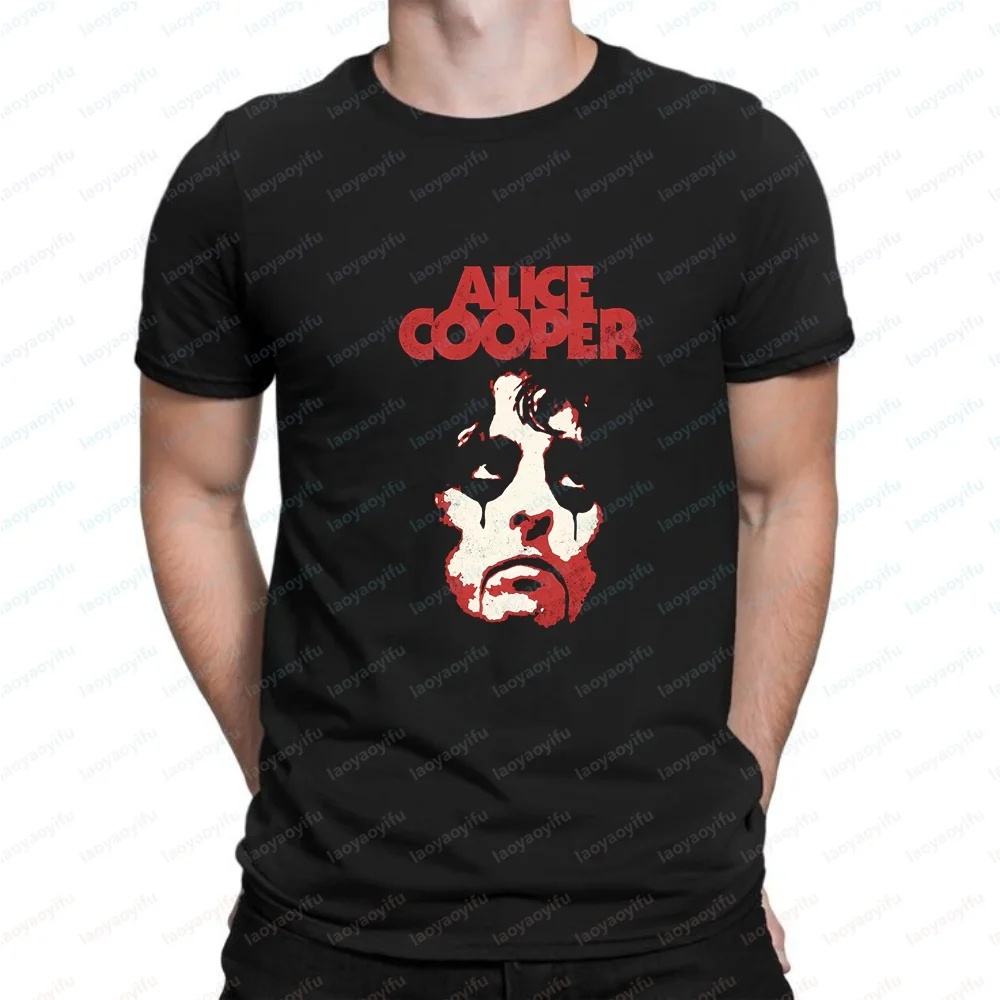 Retro Alice Cooper Printed T-shirt, Casual Short-sleeved Shirt Suitable for Both Men and Women, Comfortable T-shirt - view 2