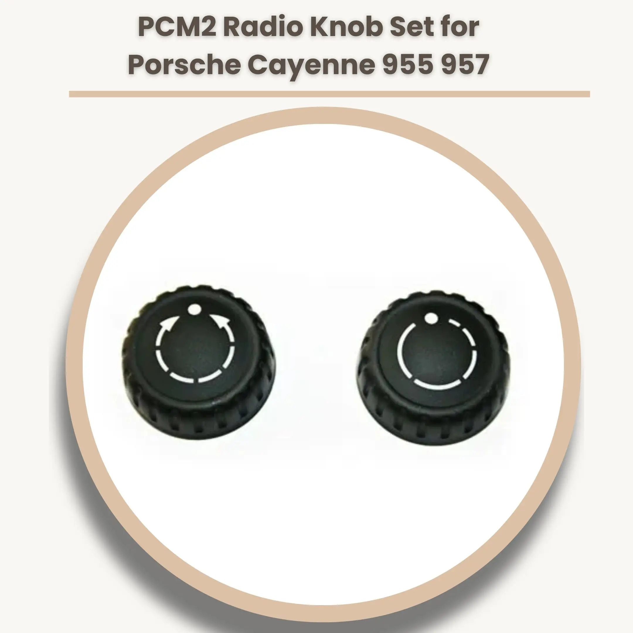 مجموعة مقابض راديو PCM2 المميزة | لبورشه كايين 955 957 | الاستبدال المباشر | تعزيز المتانة #2