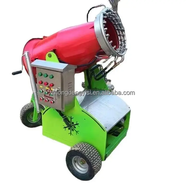 Automatic Snow Spray Making Machine Ski Resort Snow Maker Cannon Fan Generator Shed