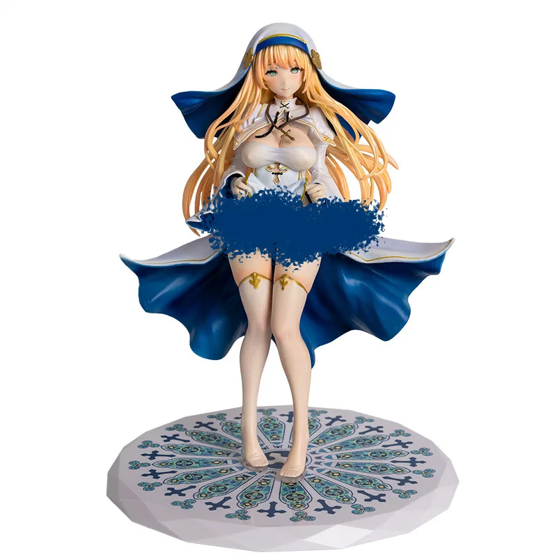 26cm freira charlotte quarto linda menina anime 1/6 figura bidimensional ornamentos brinquedos presente