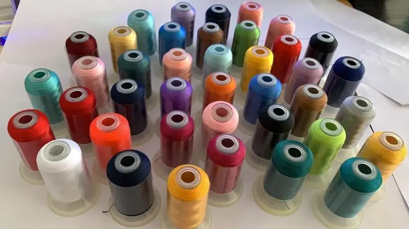 Polyester Machine Embroidery Thread, Mini Cone Home, 40 Different Brother Colors, Premium Quality, 120D/2, 500 m