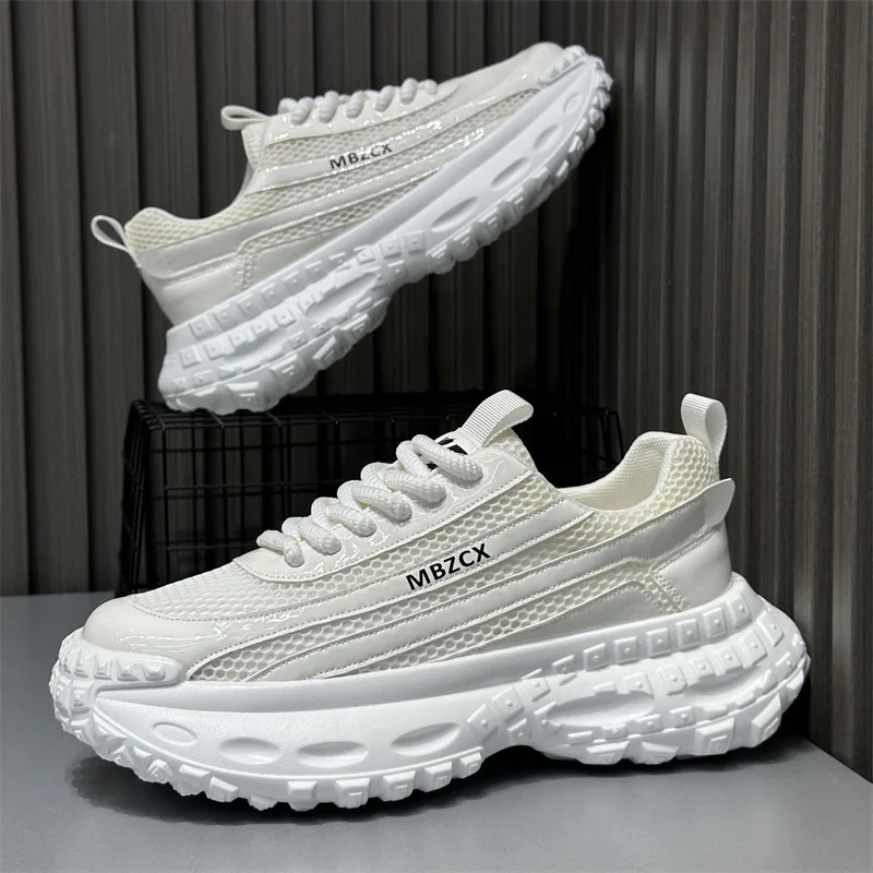 

Comfortable Men Sports Shoes Plain Simple Design Versatile Matching Lightweight Soft Sole Leisure Sneakers For Daily Use