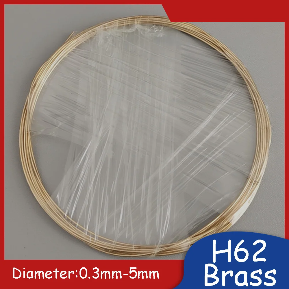 H62 Brass Wire 0.3mm-5mm High-Quality Metal Conductive Wires For Electrical and Thermal Conductivity / Handcraft DIY