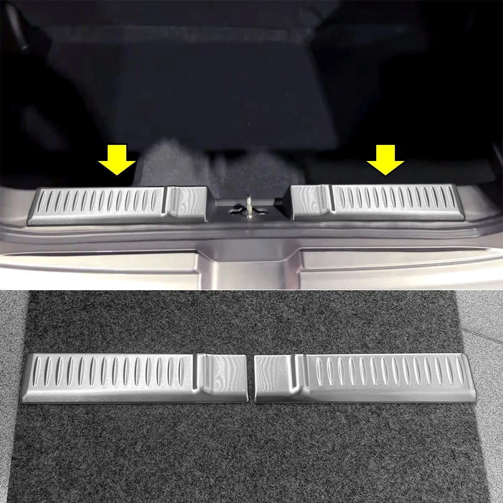 Car Accessories For 2024 Suzuki Swift Trunk Boot Door Sill Plate Guard Trim Cover Stickers Metal Anti-scratch