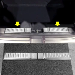 Car Accessories For 2024 Suzuki Swift Trunk Boot Door Sill Plate Guard Trim Cover Stickers Metal Anti-scratch
