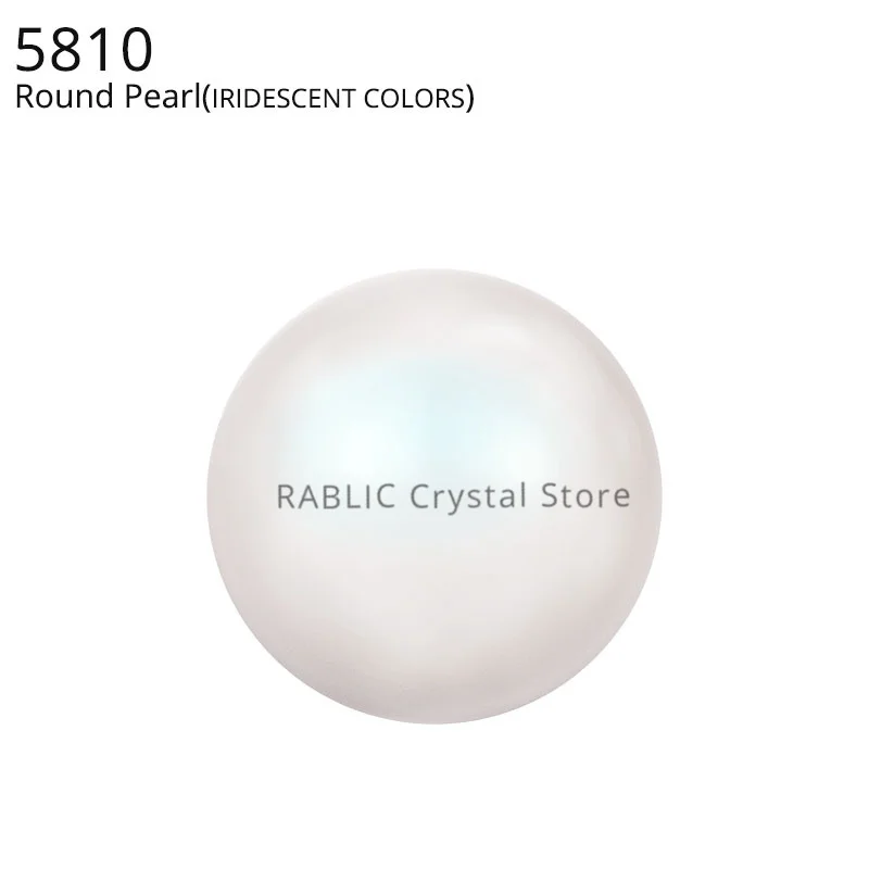 5810 Iridescent color Crystal Pearls from Austria series Matte Pearl full drilled hole DIY loose beads jewelry