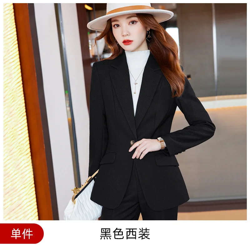 Business Suit Workwear British Style 2022 Autumn and Winter Suit Fashion Business Hotel Tailored Suit Formal Clothes Workwear