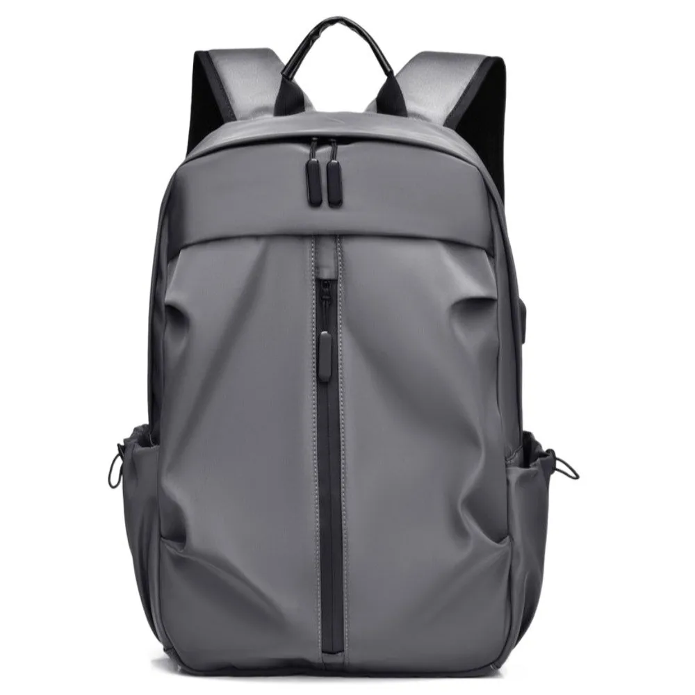 Oxford Cloth Men's Backpack Large Capacity with USB Port Laptop Backpack All-match Korean Style Students School Bag Female/Male