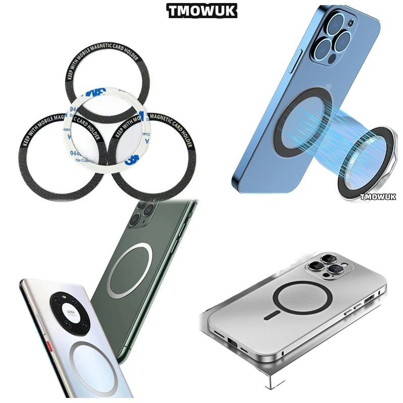 

Magsafe Wireless Charging Sticker Ring For IPhone 13-16 Pro Max Plus Mini Metal Plate