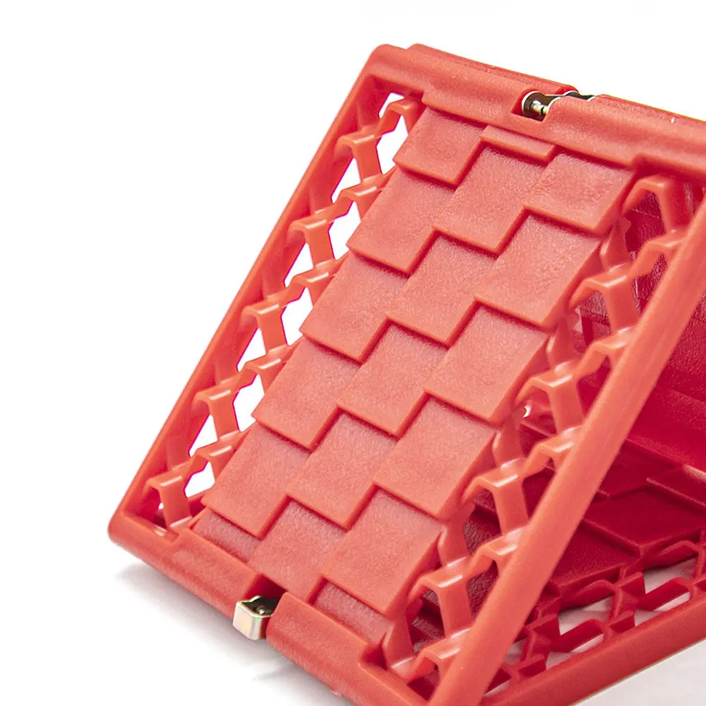 

Foldable Car Recovery Boards Traction Mats Off Road Emergency PP Heavy Duty Anti Slip Mud Snow Sand Tire Escape Pair Vehicle