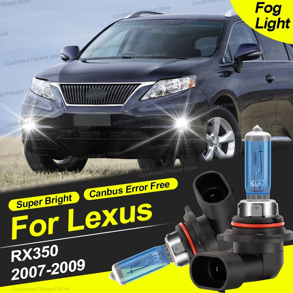 20000LM 6000K Super Bright Bulbs Car Halogen Lamps 9006 HB4 Canbus Error Free Front Fog Lights For Lexus RX350 2007-2009