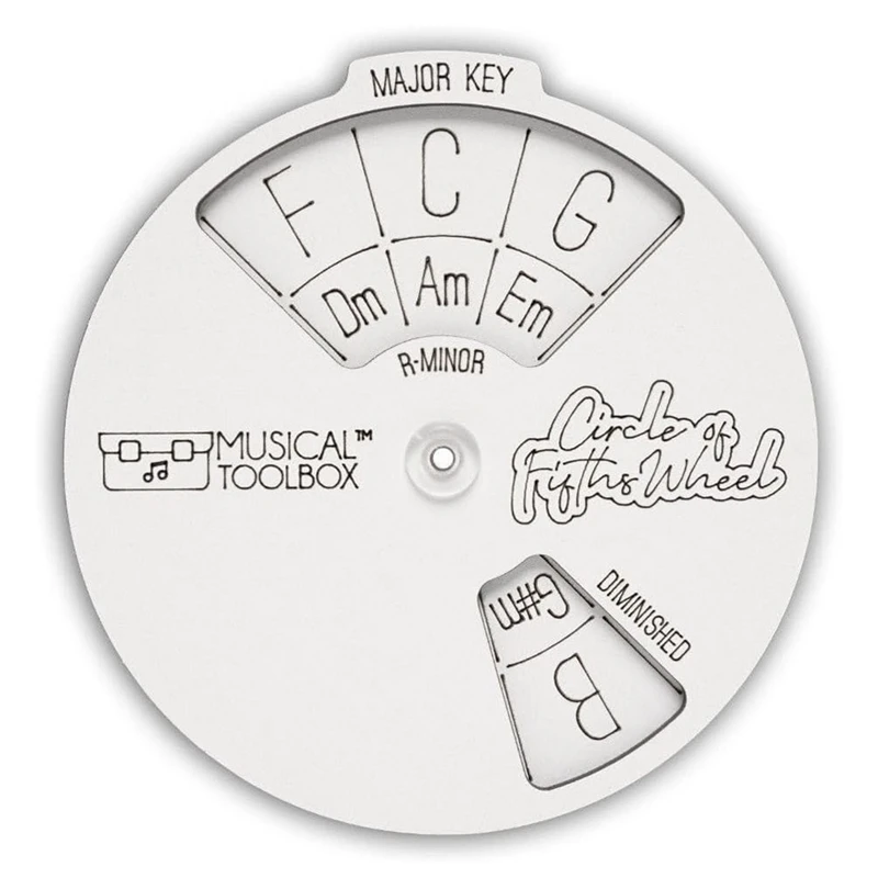 Wooden Musician Melody Wheel Wooden Melody Tool, Circle Of Fifths Wheel For Notes, Chords Replacement Accessories