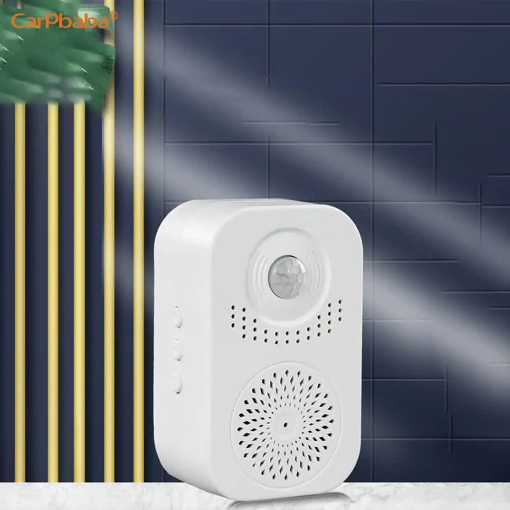 Welcome Ring Voice Prompter Infrared Induction Voice Reminder Sound Speaker Anti-theft MP3 Audio Entrance Welcome Greeting
