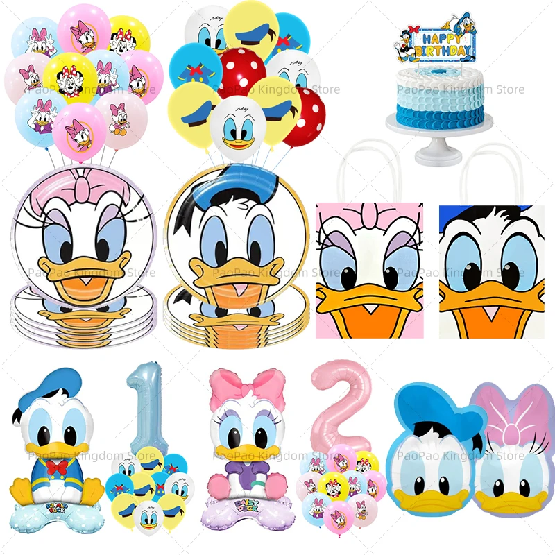 Donald Duck Cartoon Thema Ballon Girlande Bogen Kit Donald Duck Geburtstag Party Dekorationen Kinder Geschenke Spielzeug