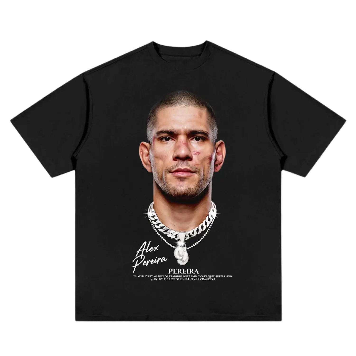 T-shirt Pour Manches Courtes MMA Combat Coton Col Rond Haut -UFC Boxe Connor Topria T-shirt Ritratto Imprimé Hommes Et Femmes T