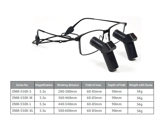 TTL Ergo 5.5X Deflection Kepler Surgical Binocular Loupes for Medical and Dental