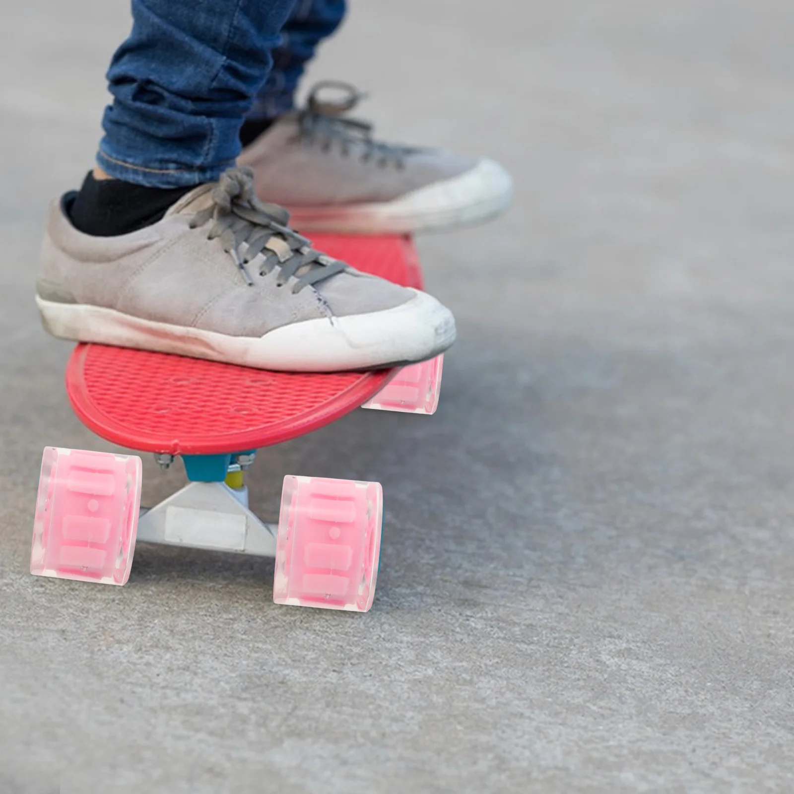 4 قطعة عجلات وامضة Longboard تضيء عجلات كروزر Pu لركوب الشارع ليلا استخدام استبدال عجلة التزلج مجموعة التزلج