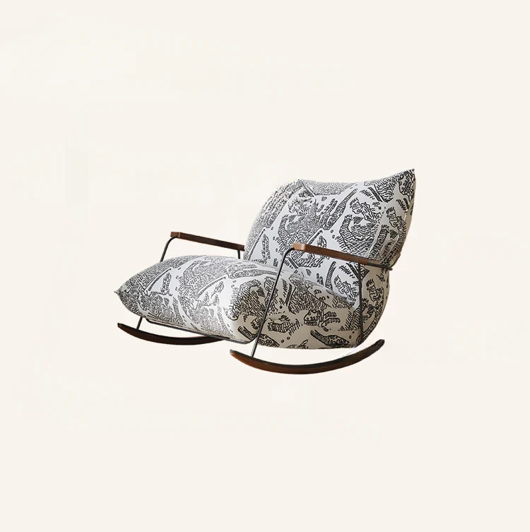 

Chinese Ancient Style Leisure Chair Simple Single Rocking Chair Living Room Balcony Home Villa