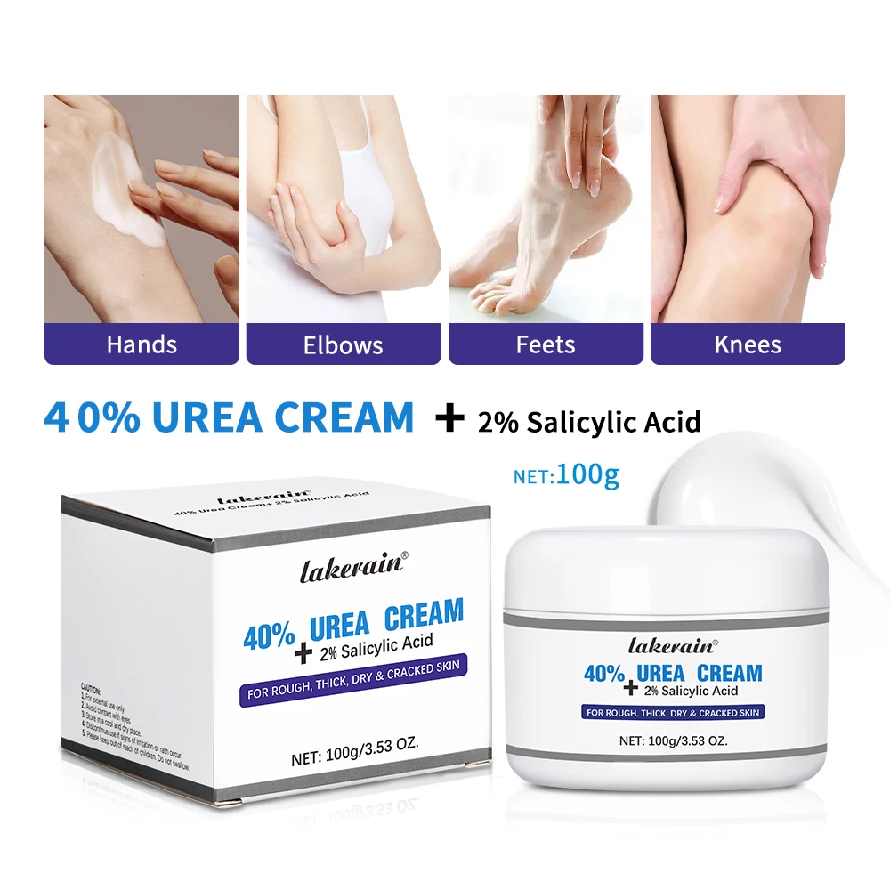 40% Urea Cream+ 2% Salicylic Acid Creme Anti Fissure Pied Removes Callus for Feet Care Products Cracked Foot Cream With Urea Dry