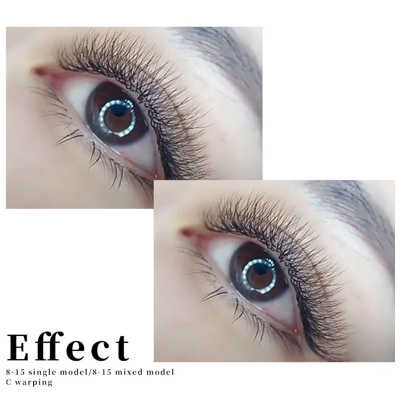 MENGLUKE 3D W Shaped Bloom Automatic Flowering Premade Fans Eyelashes Extensions Natural Soft Light High Idividual Lashes