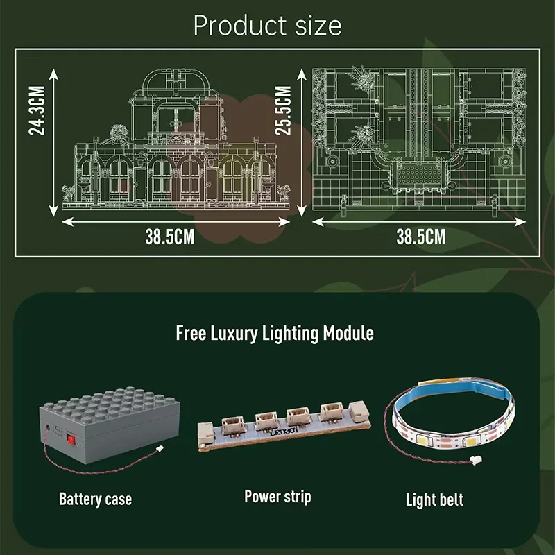Dome Zoo Educational Building Blocks Assembly Toy for Ages 14+ Desktop Display Gift Birthday Present
