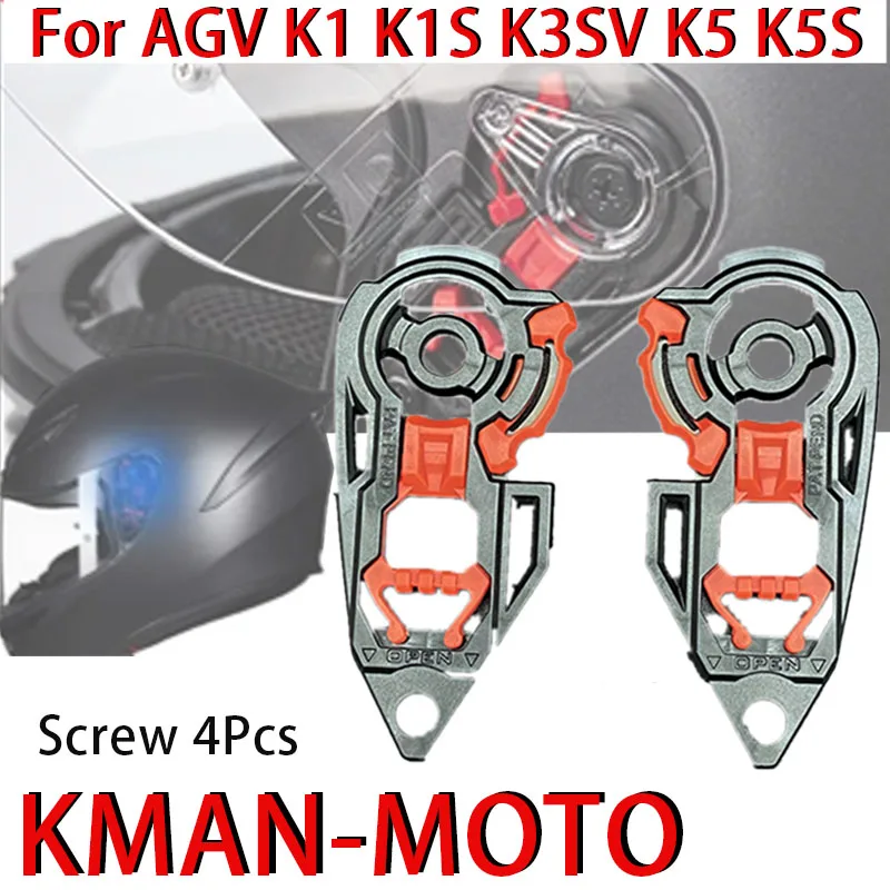 K1S aksesoris helm, Aksesoris helm untuk AGV K1 K5 K5S K3SV Visor kekuatan tinggi Sunscreen Capacete kaca depan lensa Uv cut aksesoris Casco Moto