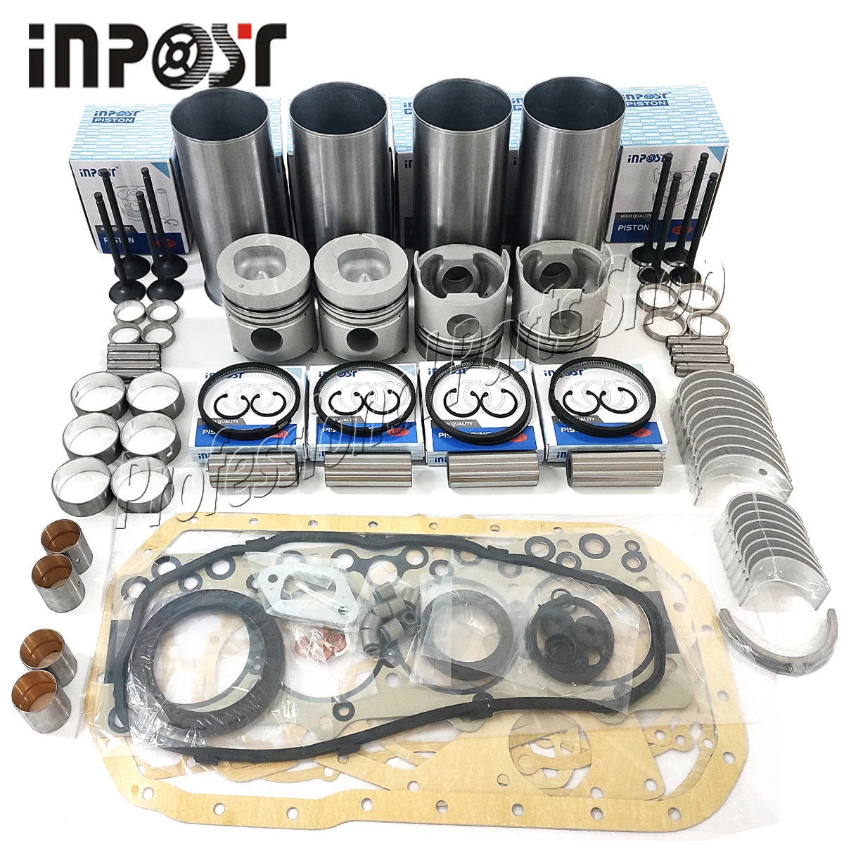 4BD1 Overhaul Rebuild Kit for Isuzu 4BD1T 3.9L Hitachi Excavator ISUZU NPR NQR Liner Bearing Gasket Repair