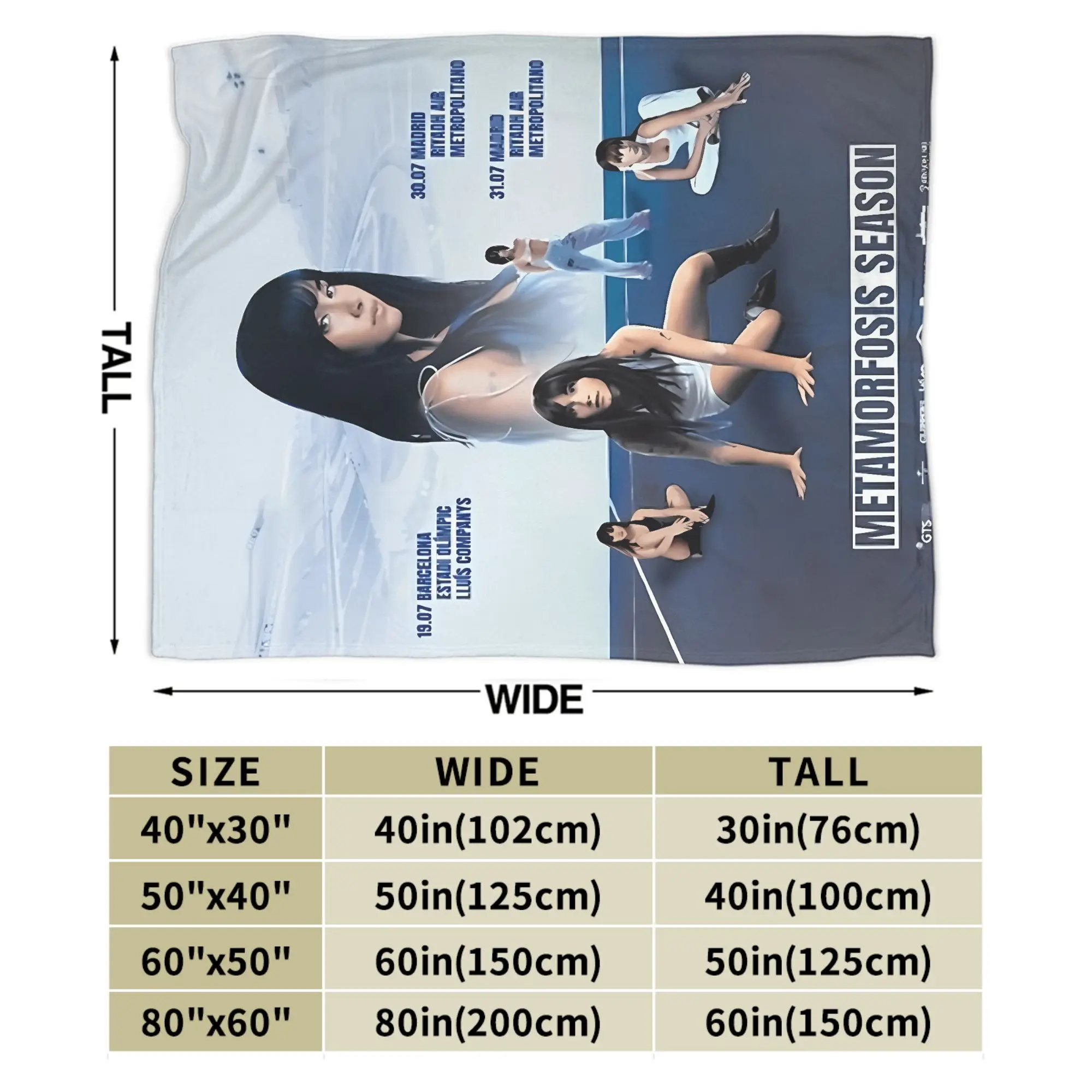 Aitanaed ألبوم الفانيلا بطانية الشتاء الدافئة رمي بطانية للطفل غرفة المعيشة طباعة المفرش أريكة غطاء سرير #6