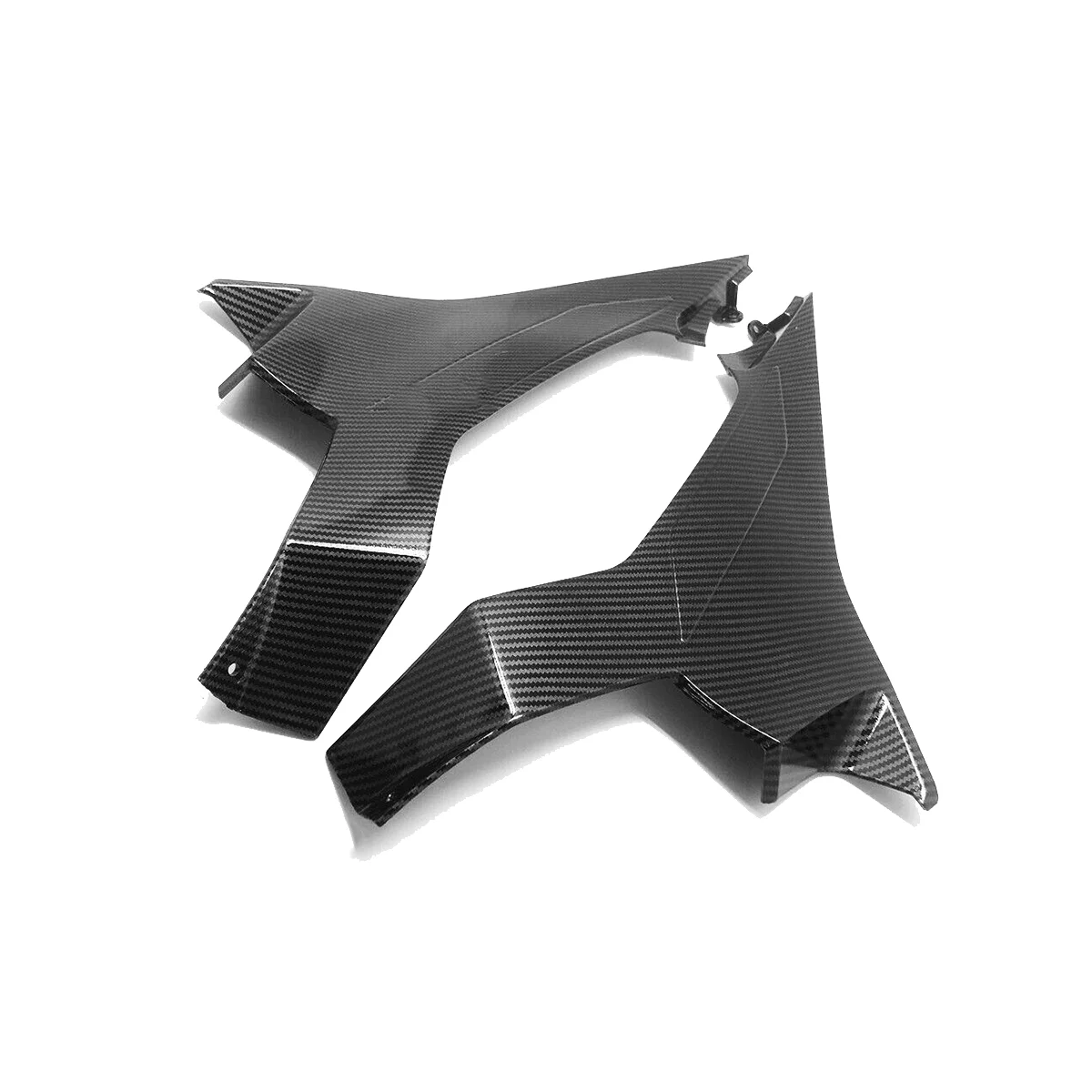 1Pair ABS Carbon Fiber Tank Side Panel Fairing for Ninja EX400 2018-2020 Motorbike Fuel Tank Cover