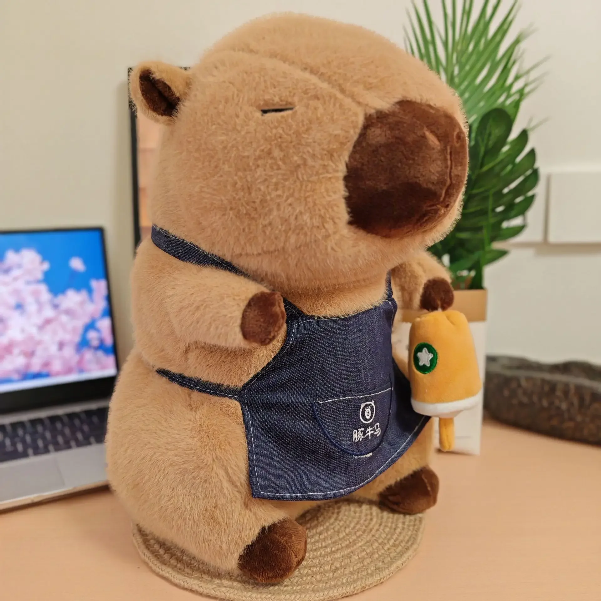 ตุ๊กตาคาปิบาร่านุ่มนิ่ม ขนาด 30-50 ซม. น่ารัก ของเล่นตุ๊กตาสัตว์นุ่มๆ สไตล์อนิเมะ ของตกแต่งห้องน่ารัก ของขวัญวันเกิด/คริสต์มาสสำหรับเด็ก