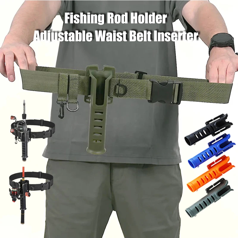 

Hanging Fishing Waist Belt Rod Holder Adjustable Wading Belts for Spinning Casting Reel Fly Fishing Portable Fishing Accessories