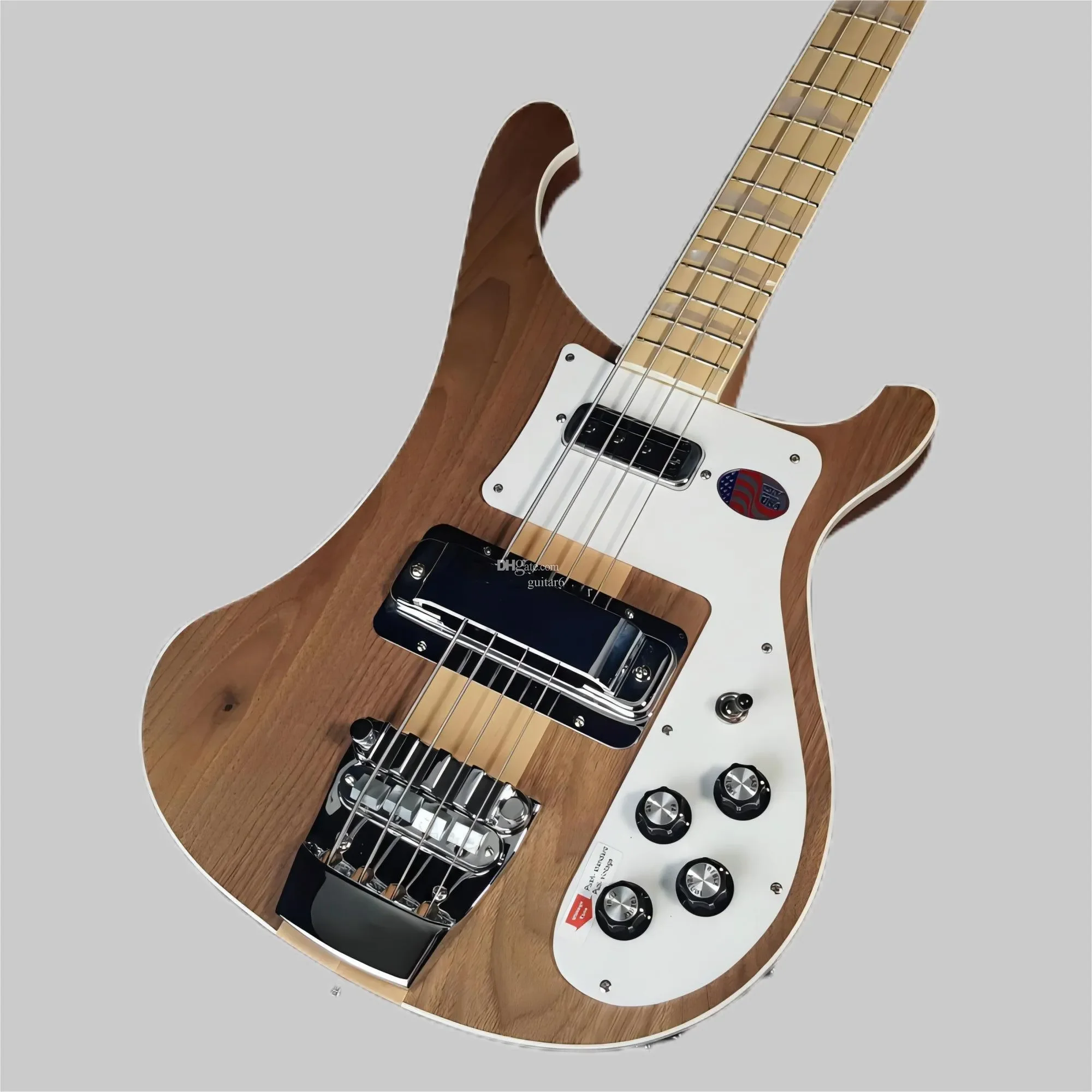 4001 RARE TRANSLUCENT WALNUT Vintage 4000 4003 4 String Electric Bass Guitar Thru One PC Neck & Body