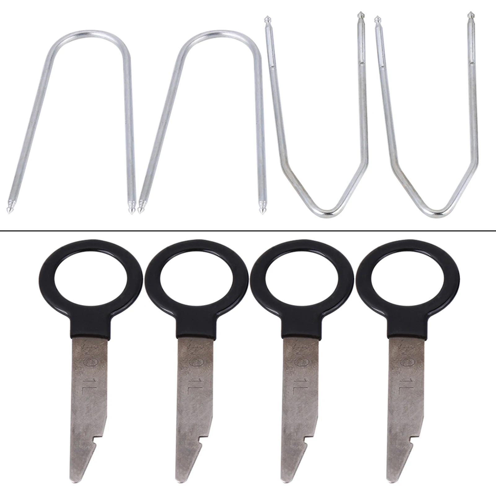 20Pcs Universal Car Audio Stereo Radio Removal Key Tools Set for Easy Install and Removal Car Trim Panel Removal Accessories