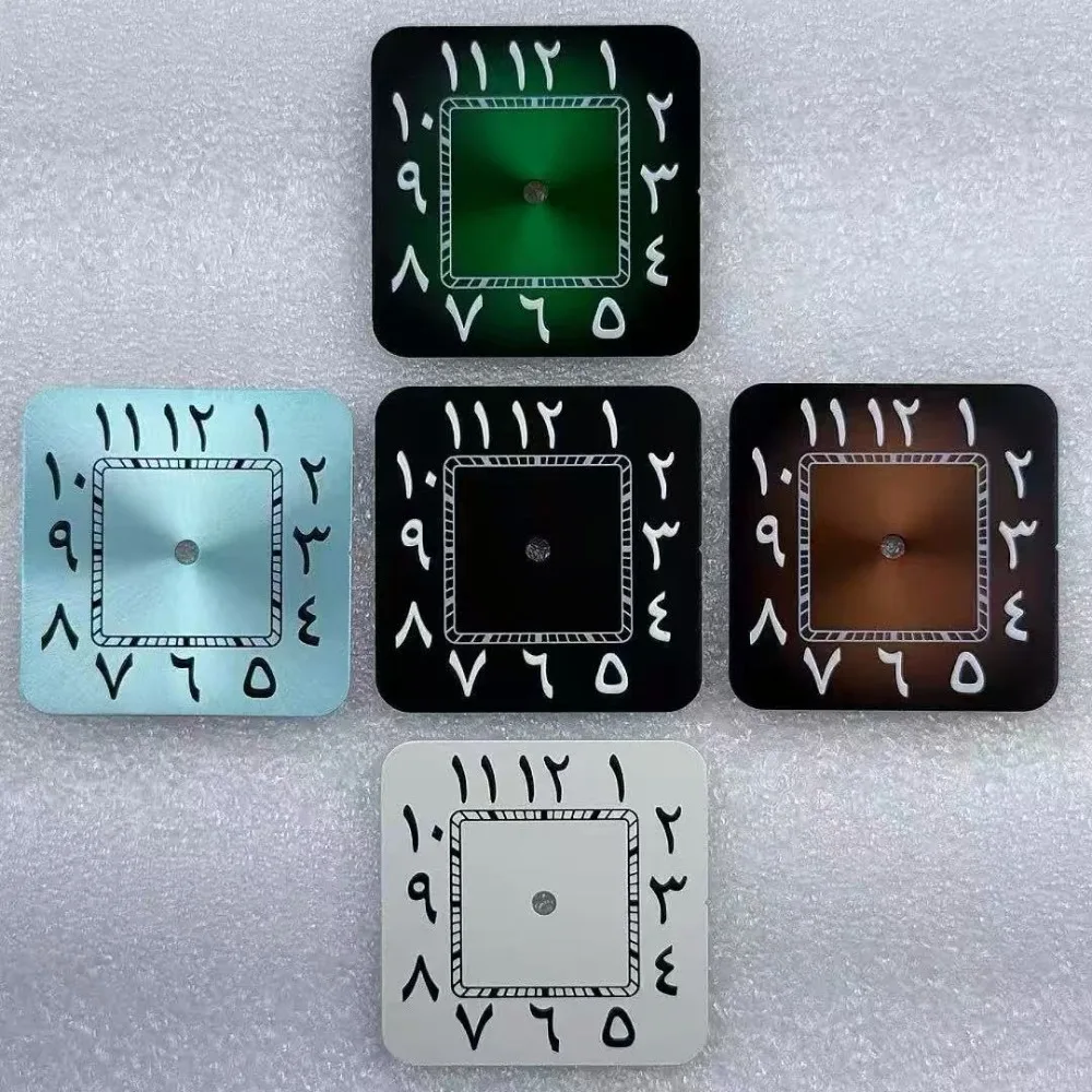 

27mm NH35 Dial Square Mechanical Watch Modified Suitable for NH35 Movement Watch Accessories Middle East Style Multiple Colors