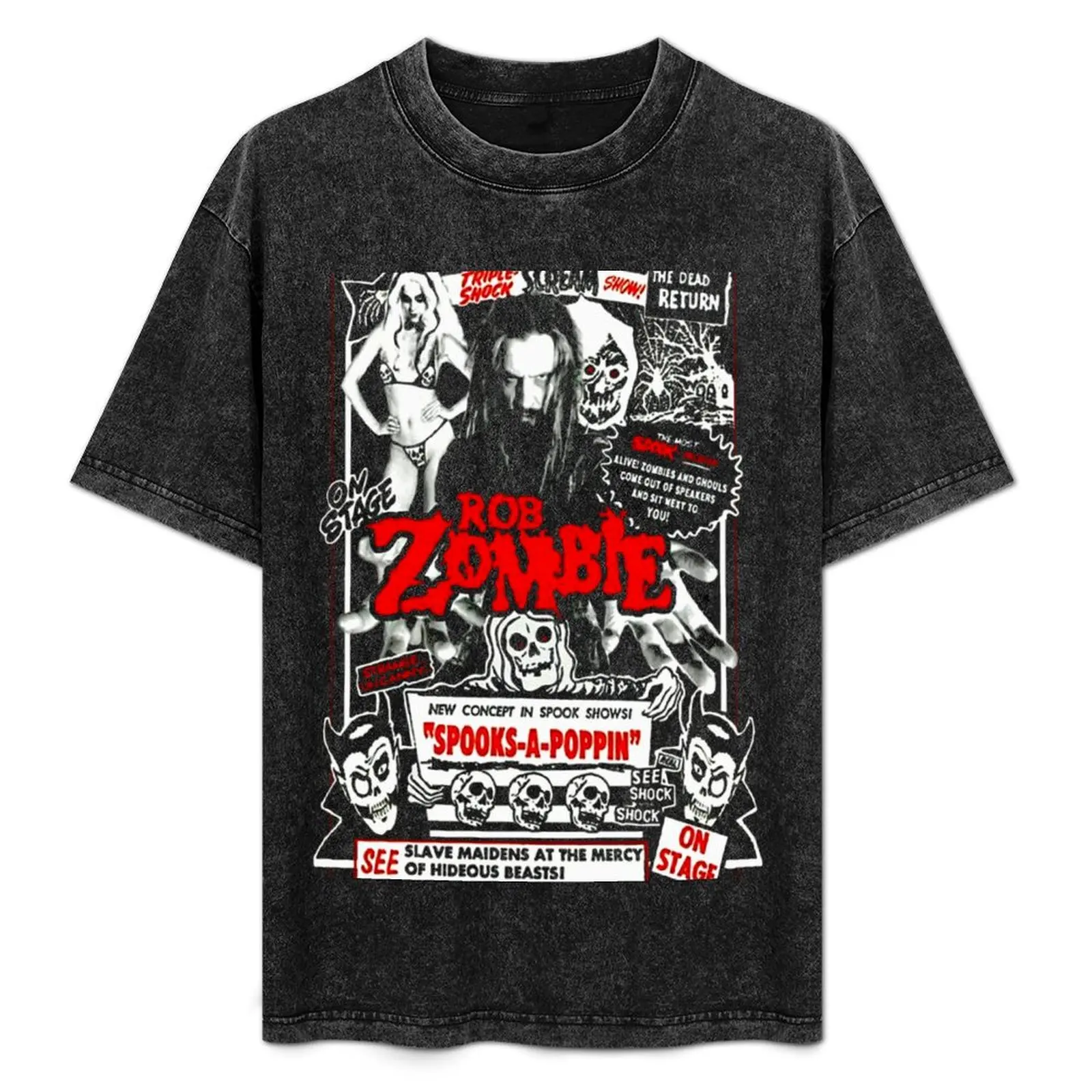 vintage rob zombie band art T-Shirt customizeds custom t shirt aesthetic clothes t shirt men