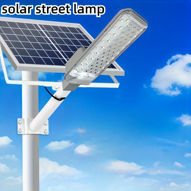 Solarne lampy uliczne Zewnętrzne wodoodporne lampy słoneczne dla zmierzchu do świtu Szerokokątne lampy uliczne o wysokiej jasności Zasilane energią słoneczną
