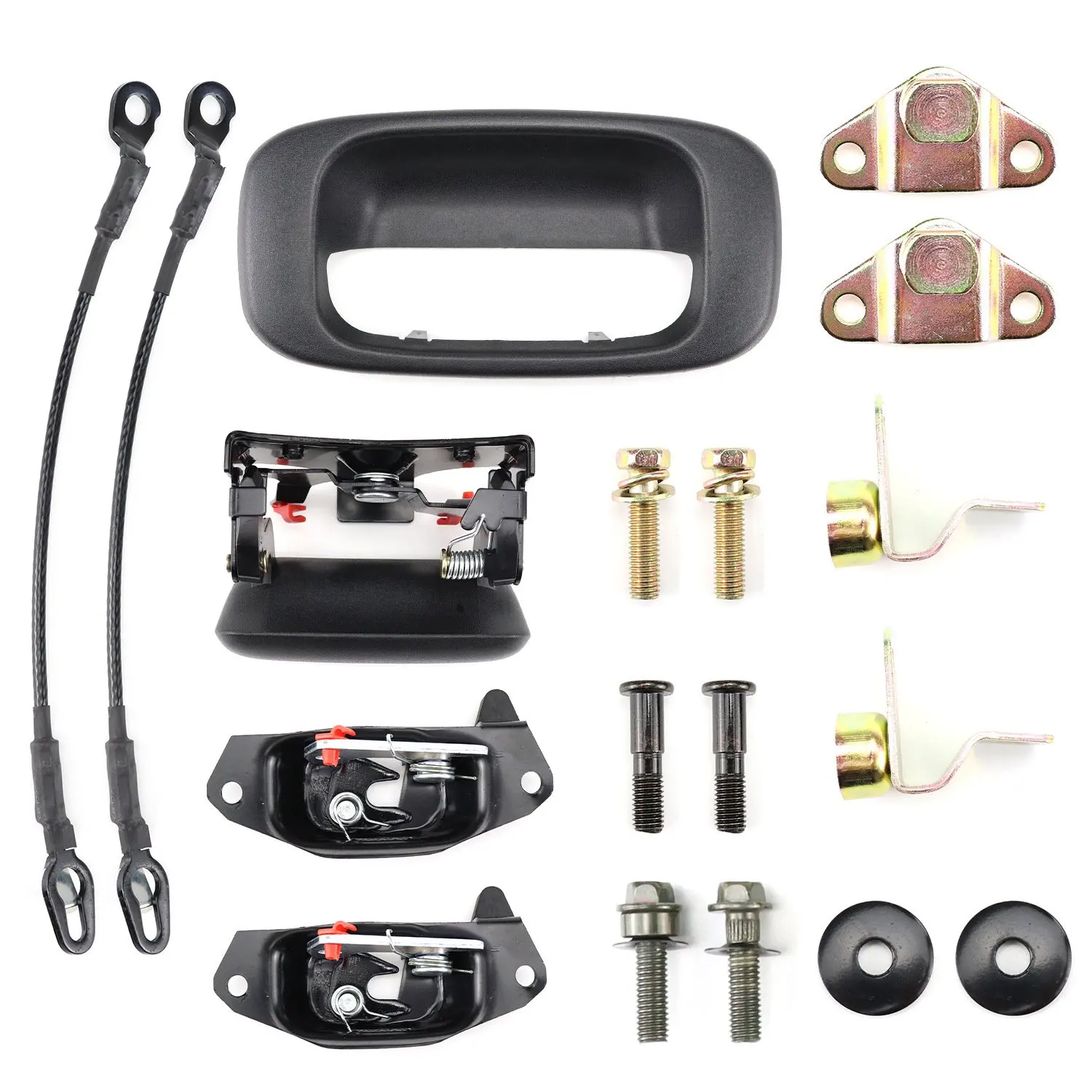 Car Handle Hinge Tail Gate Latch Striker Cable Lock Kit for Chevrolet Silverado Sierra 99-07 11570162 88980509