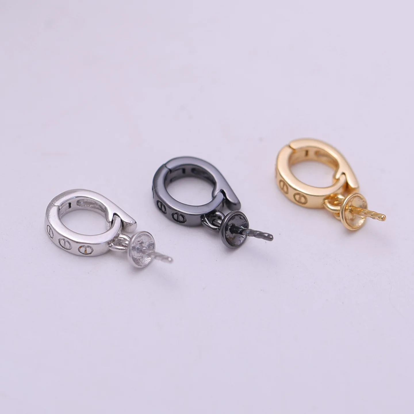 

Wholesale S925 Sterling Silver Pendant Mounts Base Findings Settings Mountings Jewelry Fittings for 7-15mm Pearls 10pcs/lot