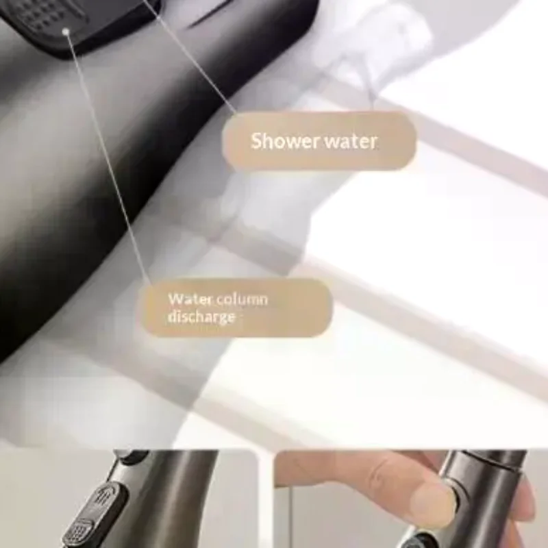 

Выдвижная насадка-распылитель для кухонного смесителя, 3 режима, ABS, водосберегающая, для раковины/душа, подключение 1/2 дюйма