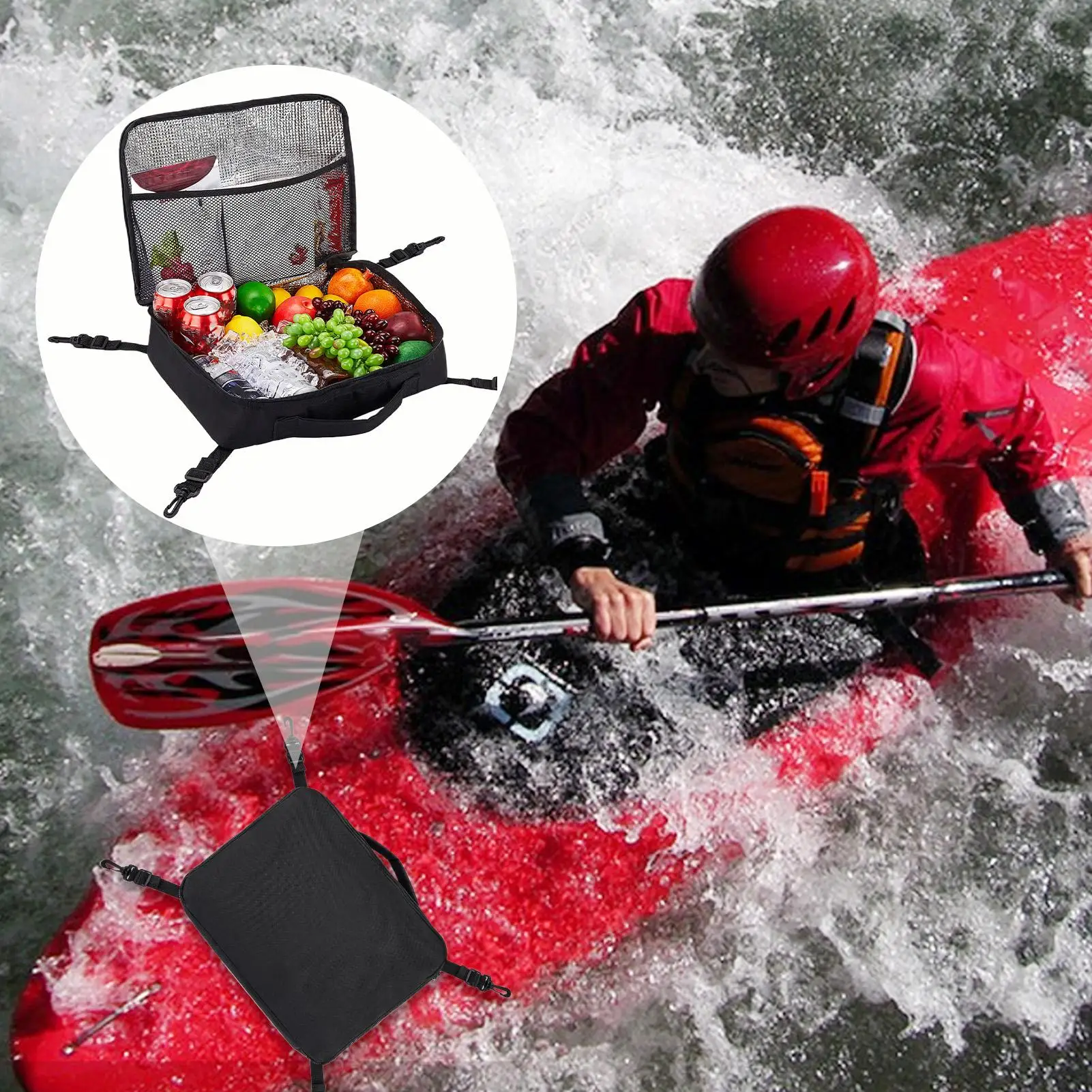 

Paddleboard Deck Bag Insulated Paddle Board Deck Storage Quick Access Drink Organization Pouch For Explorers Photographers