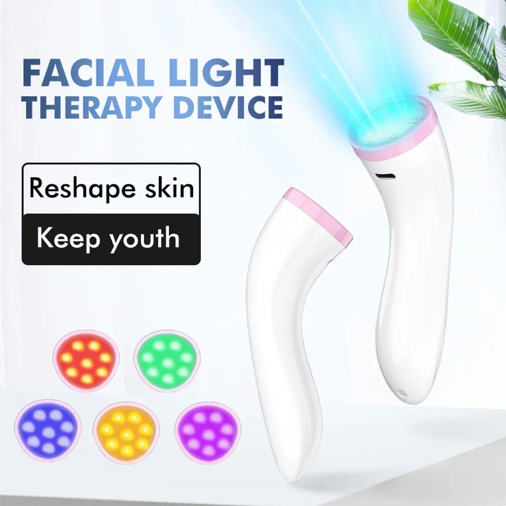 Neue UV Gesichts Led Rot & Blau Akne Spot Behandlung Heimgebrauch RF Schönheit Gerät Ausrüstung Zauberstab Massager Gesicht Licht therapie Maschine