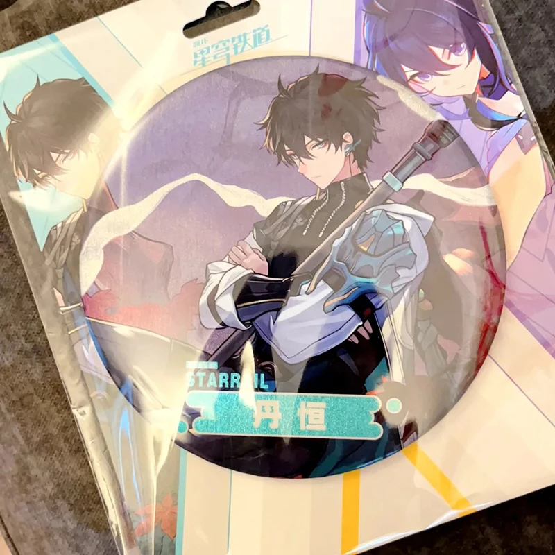 Anime Honkai:Star Rail Kafka Big 15cm Instant Noodles Badge Stand Brooch Pin Cup Noodles Badge lid Pins Ornaments For Fans Gifts