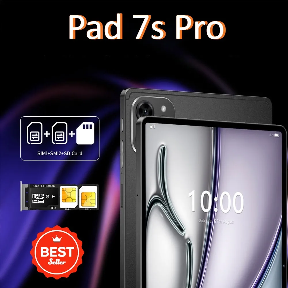 

Cheap Pad 7s Pro Tablet 10.1inch Screen Original Android 15 Tab 4G 5G Dual Sim 10000mAh WIFI Tablet PC For Children's Kids Gifts